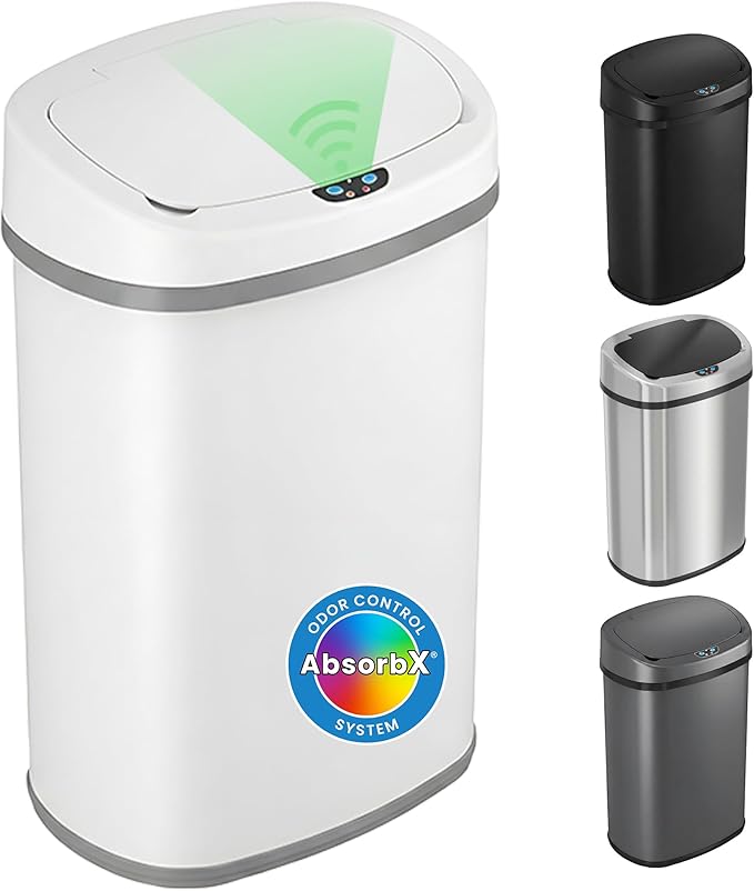 iTouchless 13 Gallon Automatic Sensor Trash Can by iTouchless
