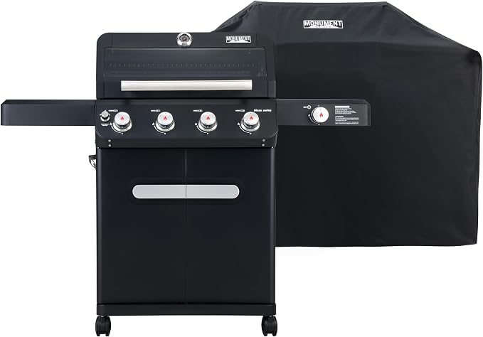 Monument Grills Outdoor Barbecue Stainless Steel 4 Burner Propane Gas Grill by MonumentGrills