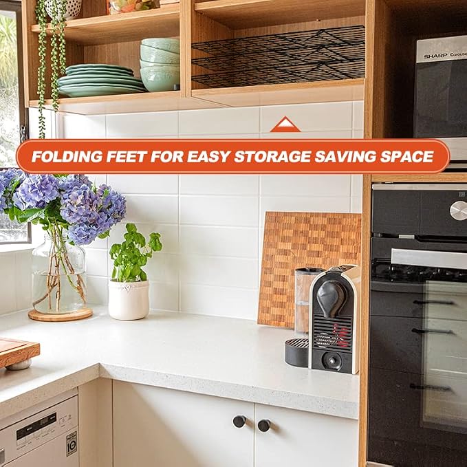 3-Tier Stackable Cooling Racks, Stainless Steel Wire Rack Baking Rack Oven Rack - Image 7
