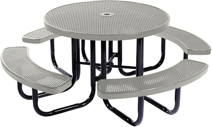 COATEDOUTDOORFURNITURE Heavy-Duty Portable Outdoor Picnic Table by CoatedOutdoorFurniture