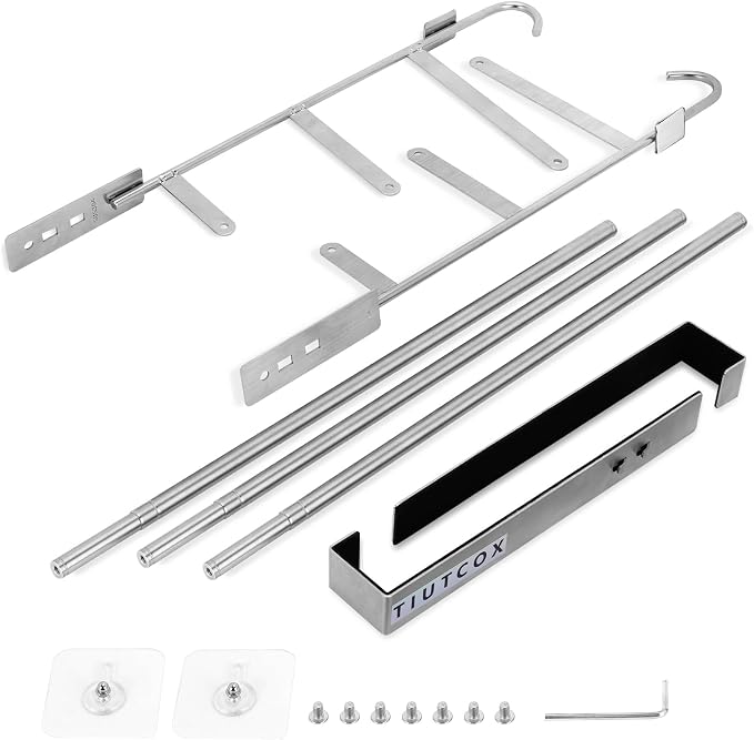 Over The Door Towel Rack, 304 Stainless Steel Towel Racks - Image 8