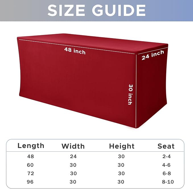 Nasitos Spandex Fitted Table Clothes, 2 Pack - Image 7