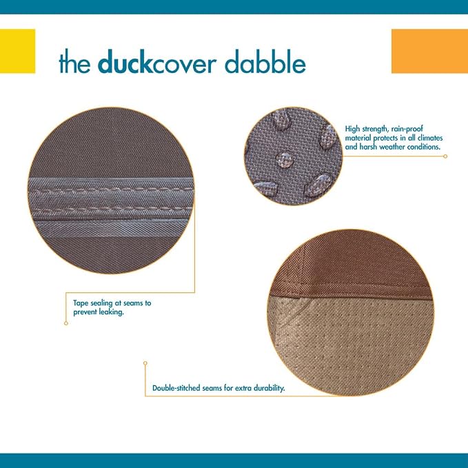 DUCKCOVERS Ultimate Waterproof Rectangular/Oval Patio Table & Chair Set Cover - Image 9