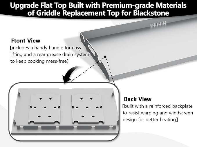 Flat Top Tabletop Griddle Replacement Top - Image 3