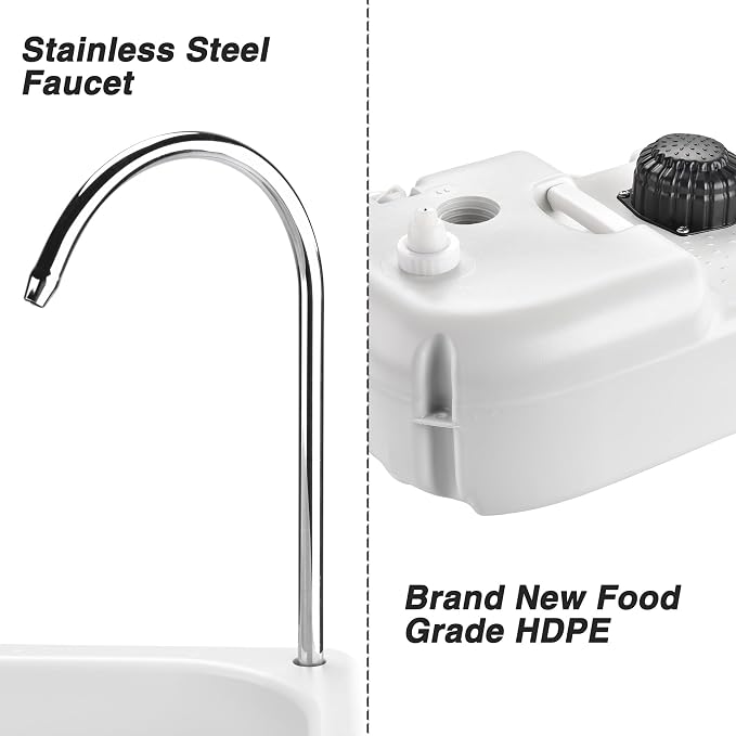 Yescom 17L Portable Sink Hand Wash Station - Image 8