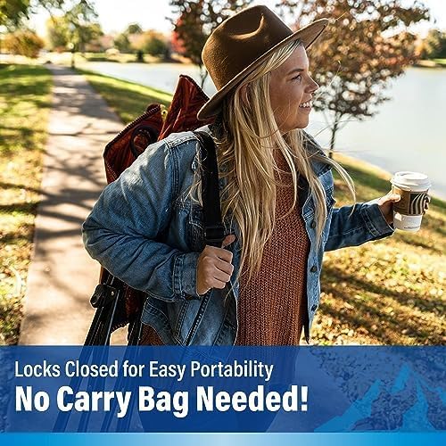 Folding Camping Chair with Dual Lock, Hanami Pink Polyester