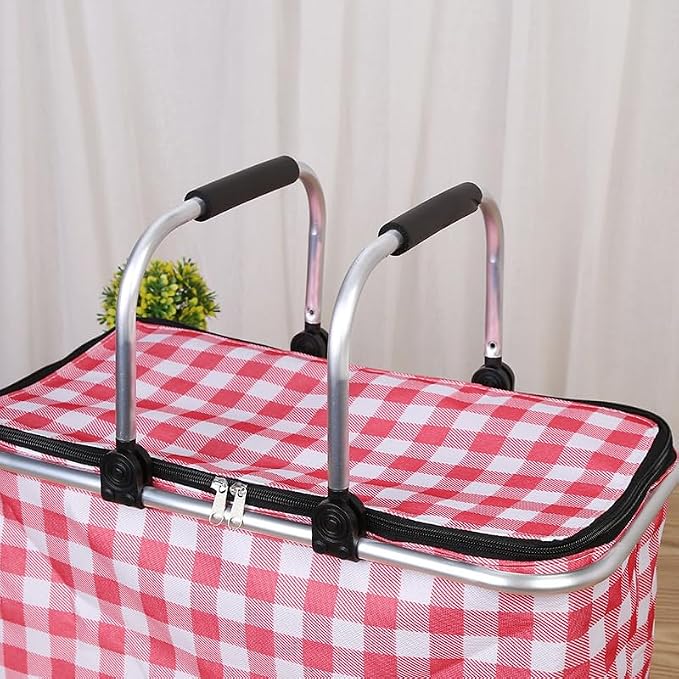 Insulated Picnic Basket Cooler Bag - Image 3