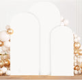 MODFUNS White Arch Cover Set of 3 Fitted Wedding Arch Covers 4ft 5ft 6ft Arched by MODFUNS