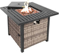 Basel Propane Fire Pit Table 30” Outdoor Firepit 50, 000 BTU Firepits by SolLiving