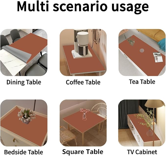 Leather Table Cover, 1.8mm Thick, 48x60 Inch Table Protector, Table Protector - Image 6
