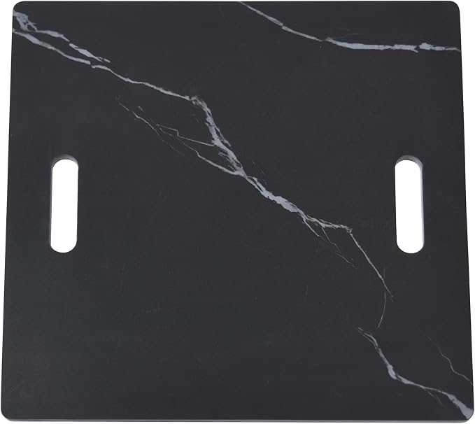 Elementi+ | Bianco Gas Fire Pit | Marble Porcelain & Metal Frame | 40" Square - Image 5