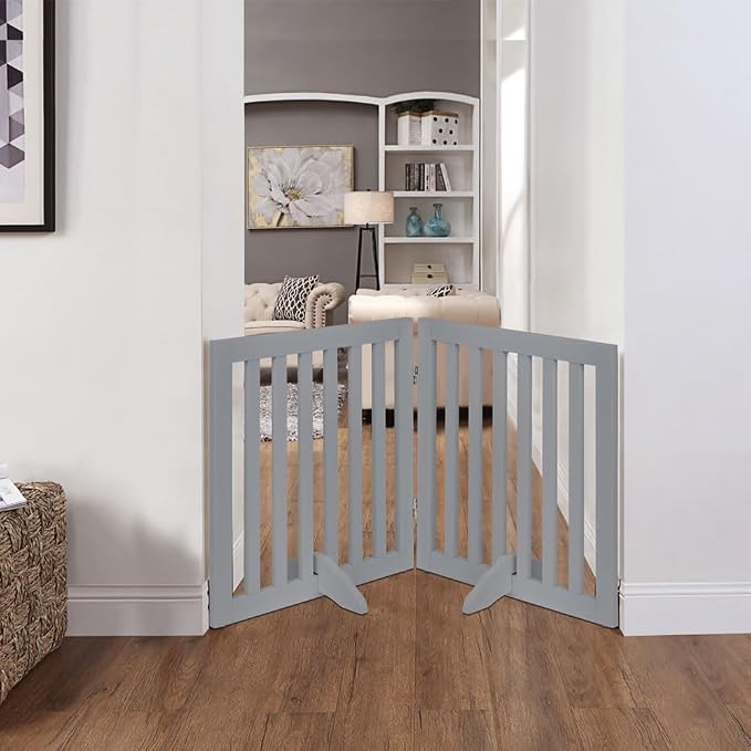 unipaws 24”H Free Standing Pet Gate - Image 3