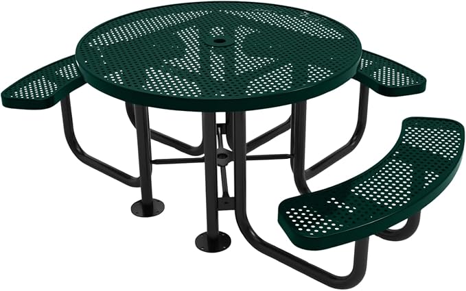 COATEDOUTDOORFURNITURE Heavy-Duty Portable Outdoor Picnic Table by CoatedOutdoorFurniture