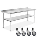 GRIDMANN Stainless Steel Table 72 in. x 30 in., NSF Commercial Kitchen Prep & by GRIDMANN