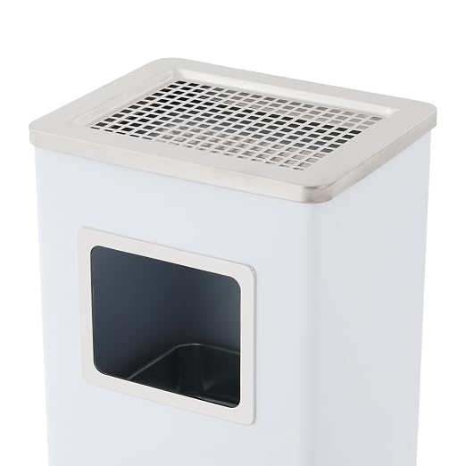 Trash Can with Lid Outdoor Indoor Stainless Steel Commercial Garbage Bin Waste - Image 8