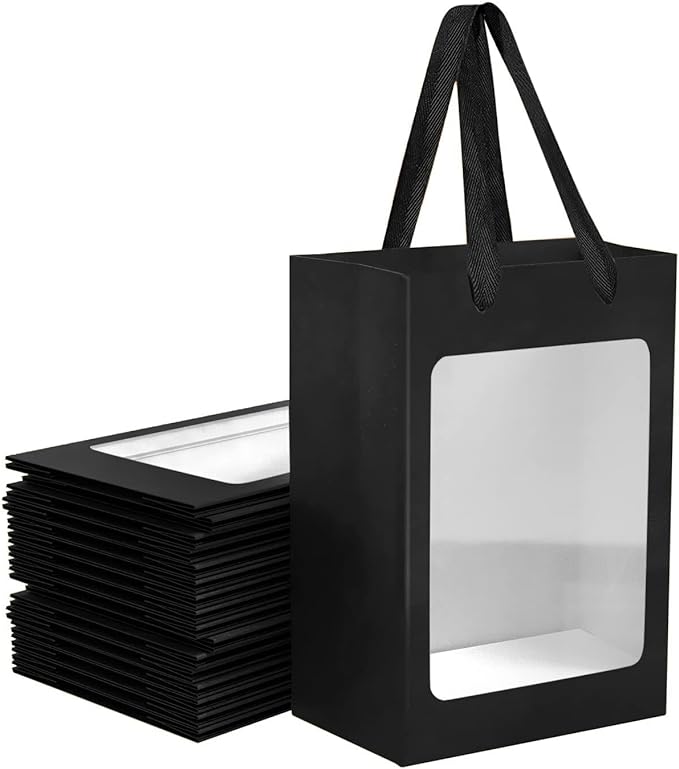 40 Pcs Black Paper Gift Bags by Unknown