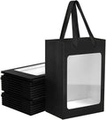 BallHull 12 Pcs Black Kraft Paper Gift Bags by BallHull