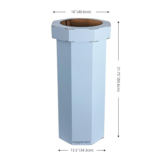 Eyely MPH1300G-SET2 Sal 25-Gallon Disposable Corrugated Cardboard Event Trash - Image 3