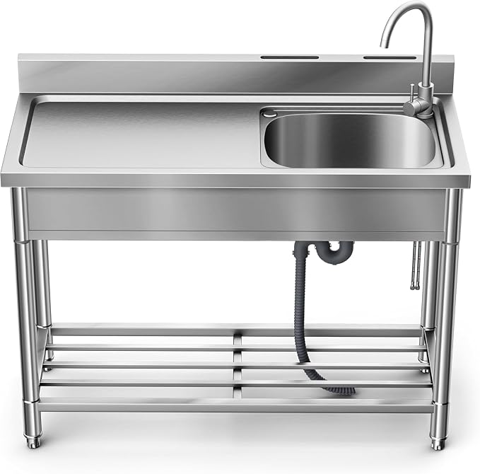Stainless Steel Sink, Free Standing Kitchen Sink by Worcest