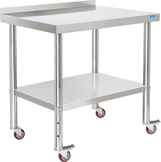 Stainless Steel Table for Prep & Work by KUARBARR