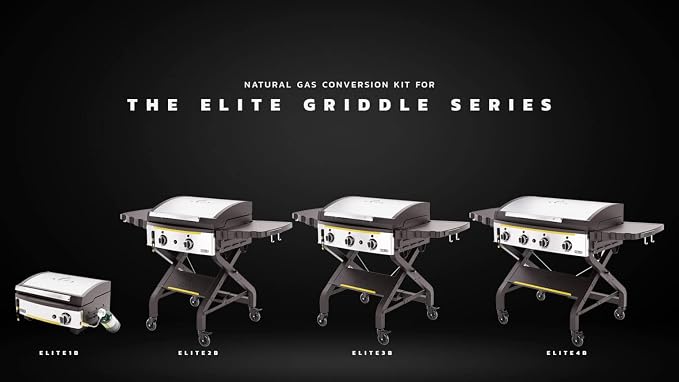 HALO Elite Griddle Natural Gas Conversion Kit | Wrenches, Hose Assembly | 10ft - Image 4