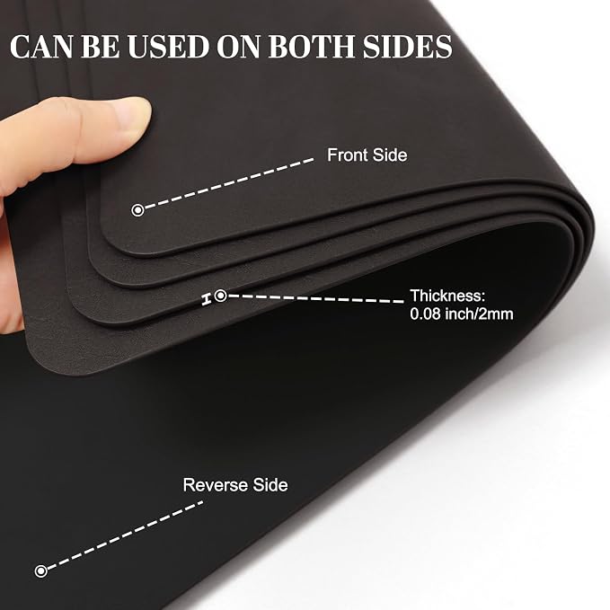 Faux Leather Placemats, Heat-Resistant, Waterproof and Oil-Proof, Reversible - Image 7