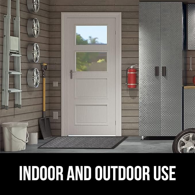GORILLA GRIP 100% Waterproof All-Season WeatherMax Doormat, Durable Natural - Image 10