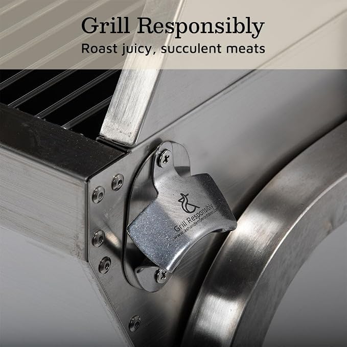 Ash & Ember 25 Watt Stainless Steel BBQ Rotisserie Grill, Rated 125 LB - Image 6