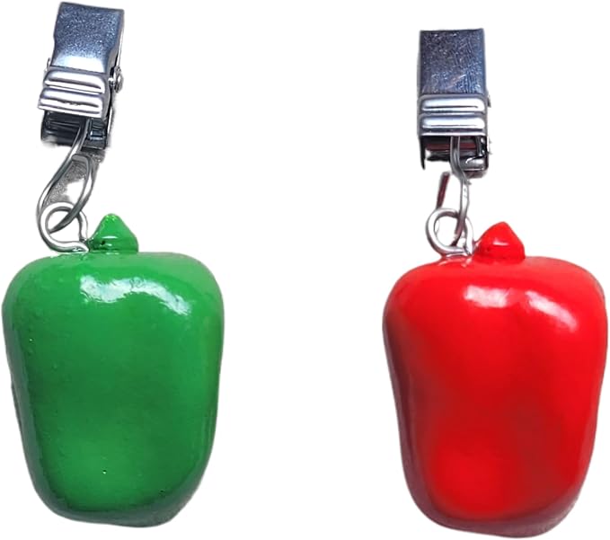 TwoFish Home Set of 4 Color Capsicum Resin Tablecloth Weights Clips Handicraft - Image 3