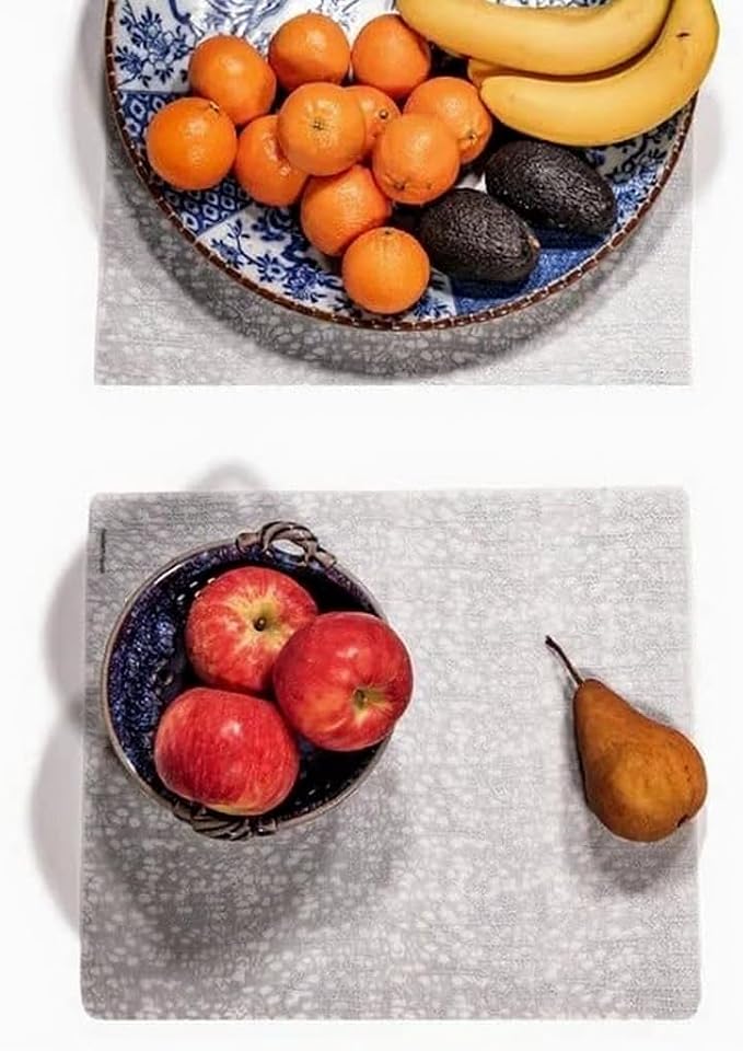 modern-twist 14" x 16" Silicone Rectangular Placemat, PVC-Free Table Mat - Image 3