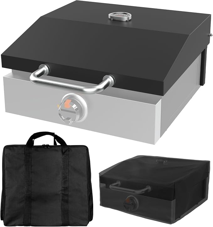 Griddle Lid for Blackstone 17 Inch Adventure Ready 1832 Tabletop Griddle by EasiBBQ