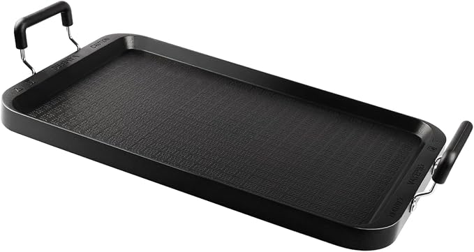 Vayepro Stove Top Flat Griddle, 17 Inch 2 Burner Griddle Pan by COOKANYWHERE