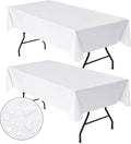 Nasitos 2 Pack White Rectangle Table Cover by Nasitoshomedecor