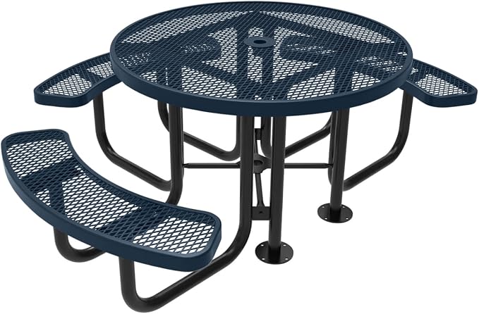 COATEDOUTDOORFURNITURE Heavy-Duty Portable Outdoor Picnic Table by CoatedOutdoorFurniture