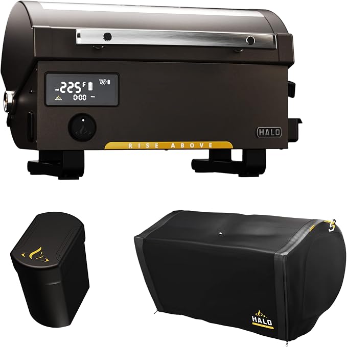 HALO Prime 300 Rechargeable Battery Powered Pellet Grill Bundle - Image 2