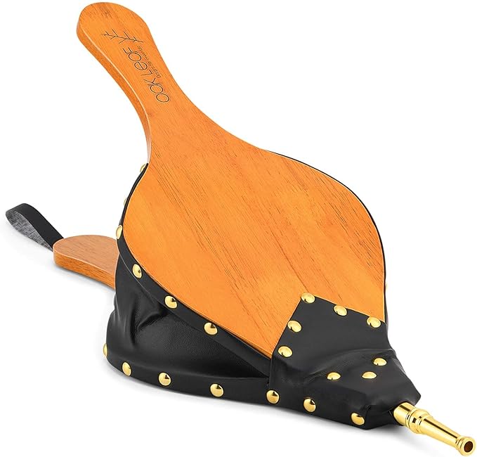 Oak Leaf Bellows, Wood Air Blower Hand Bellows by OakLeaf