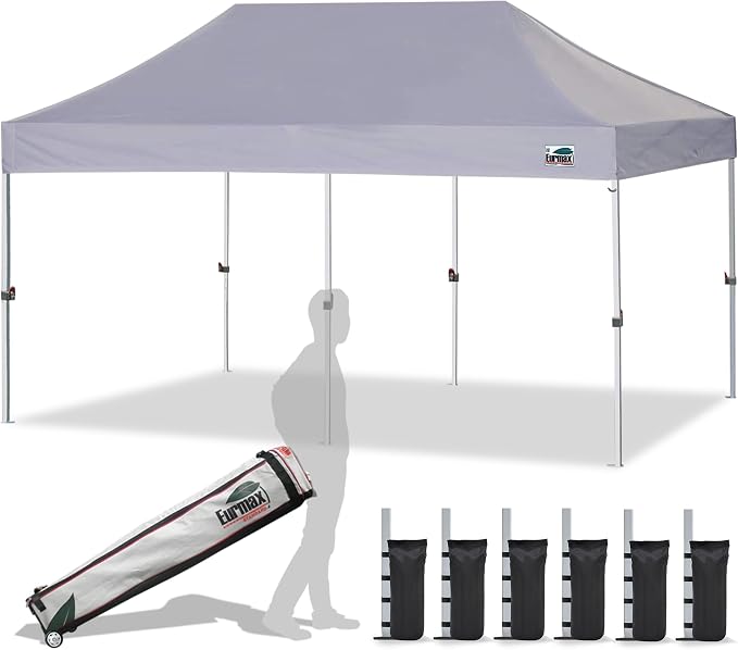 Eurmax USA 10'x20' Pop Up Canopy Tent Commercial Instant Canopies by Eurmax
