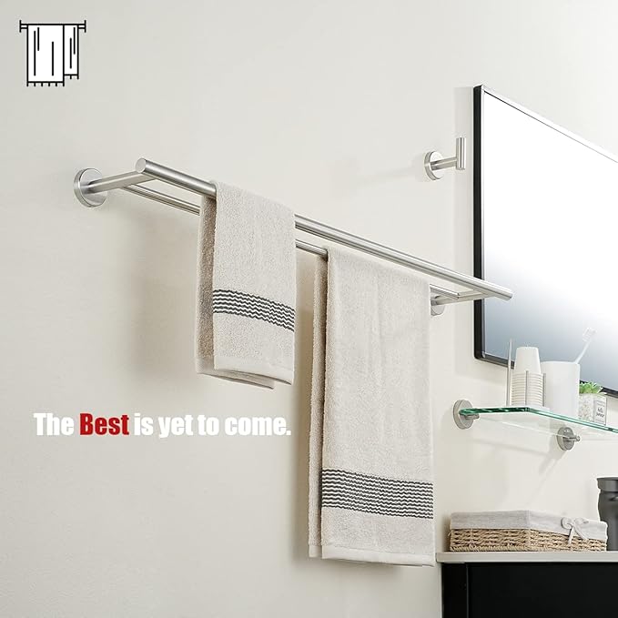 JQK Hand Towel Holder Stand Brushed, Modern Tree Rack Free Standing - Image 7