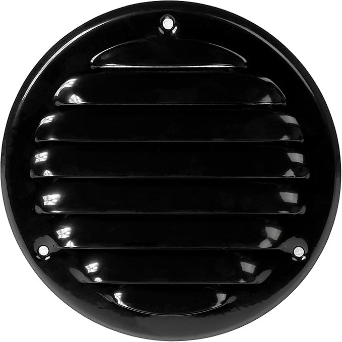 Repa Market 4 Inch Air Vent Covers/Black Galvanized Steel Return Air Grille/AC by RepaMarket