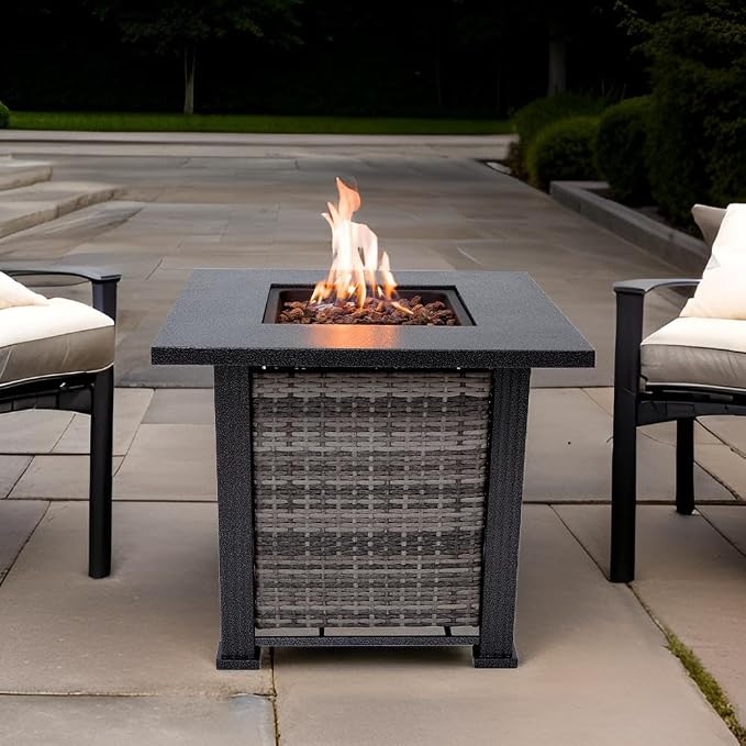 Adana Propane Fire Pit Table 28” Outdoor Firepit 50, 000 BTU Firepits - Image 6