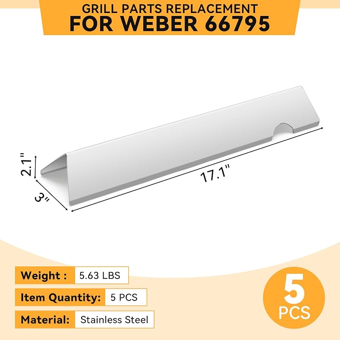 17.1" Stainless Steel Flavorizer Bars - Image 5