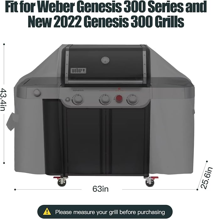 63 Inch Premium Outdoor Grill Cover Fit - Image 2