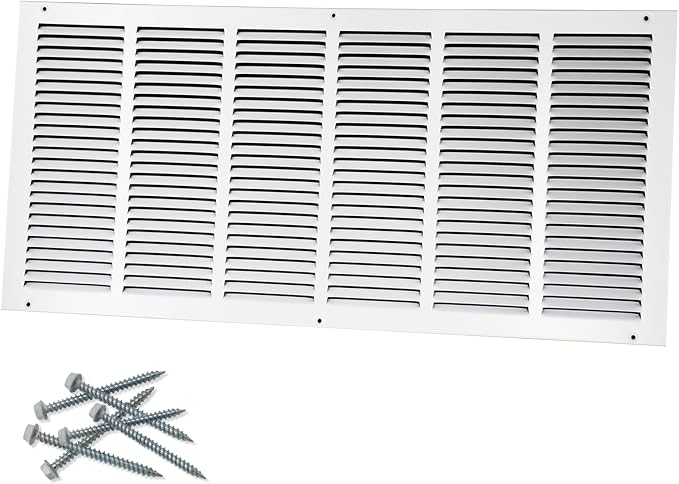 30"W x 12"H Steel Return Air Grille, Air Return Vent Cover by Howeall