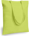 TOPDesign 24-Pack Economical 16"x15" Apple Green Cotton Tote Bag, Lightweight by TOPDesign
