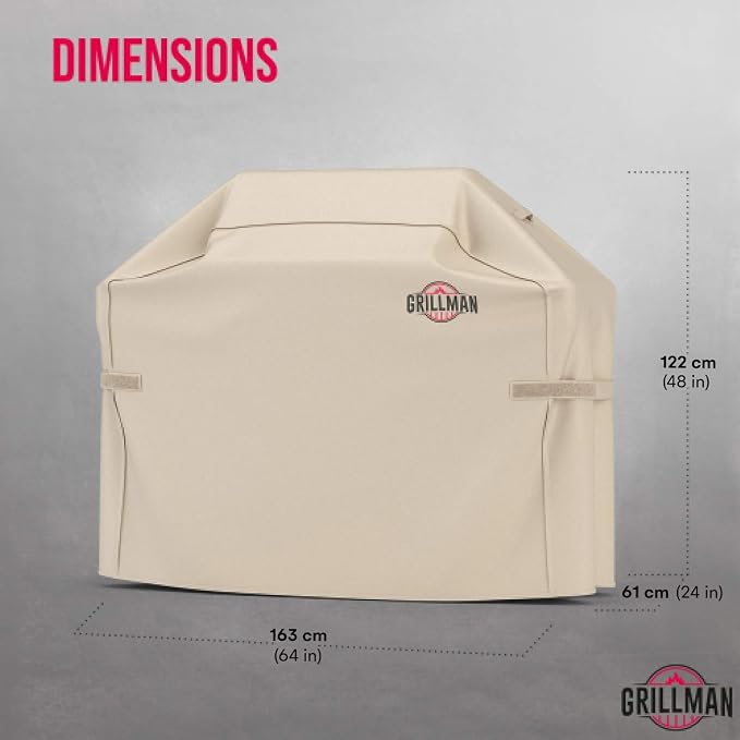 Grill Cover by Grillman, 64 Inch, BBQ Outdoor Grill Covers, Charcoal & Gas - Image 3