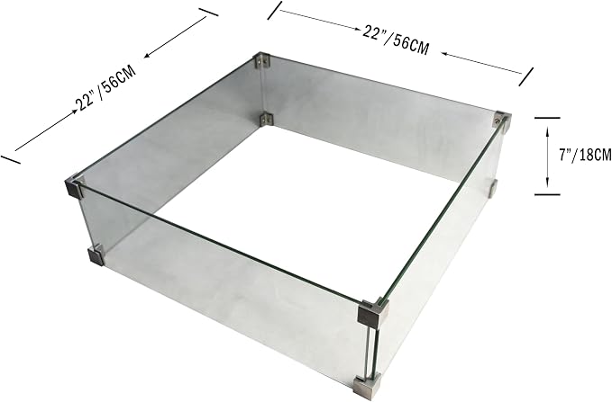 All Fire Table Pit Wind Screens and Stainless Steel Buner Lid from ELEMENTI | - Image 2