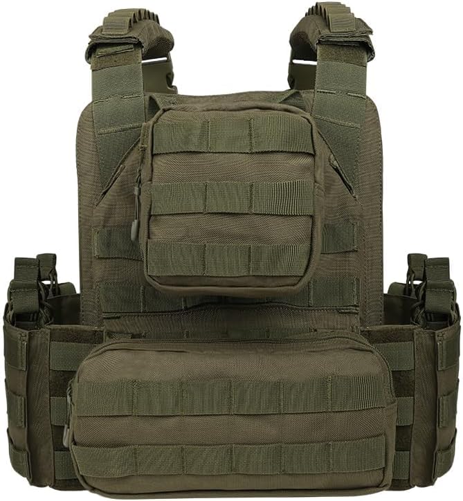 BOMTURN 1000D Tactical Vest for Men Quick Release Modular Vest Adjustable Vest - Image 3