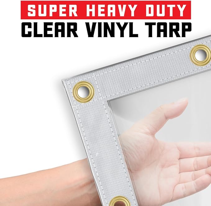 Core Tarps 30 Mil Extreme Heavy Duty Clear Tarp - Image 6