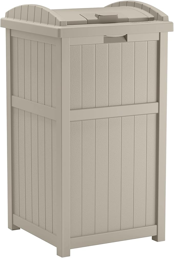 Suncast Hideaway Outdoor Trash Can by Suncast