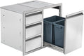 Outdoor Kitchen Drawer Combo, Stainless Steel Triple Drawer Cabinet by Unknown